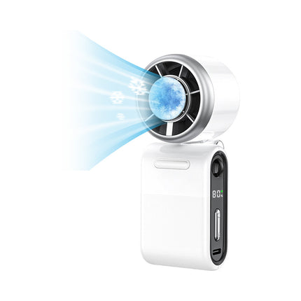 Portable Fan, Rechargeable Handheld Fan with LED Display, Foldable Mini Desk Fan for Travel and Outdoor