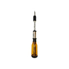 Ratchet Screwdriver with 5 Magnetic Heads, Push Pull Ratcheting Screwdriver, Magnetic Screwdriver for Tight Spaces
