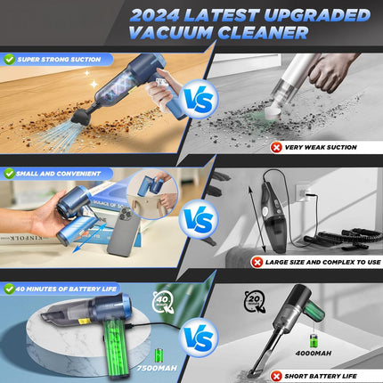 Handheld Car Vacuum with Blower and Air Pump – image 12