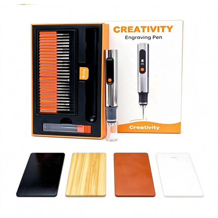 Cordless Engraving Pen with 30 Bits, Rechargeable Electric Engraving Pen, Woodworking Engraver Tool for Wood and Metal