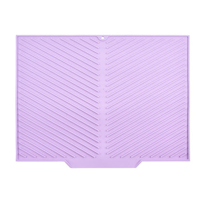 Dish Drying Mats, Silicone Dish Drain Mat with Drain Spout – image 6