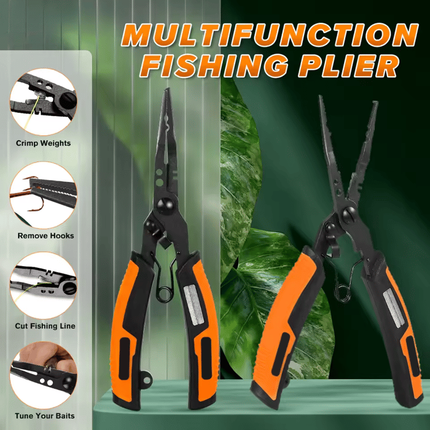 Fishing Pliers Stainless Steel with Lanyard, Fishing Gear for Saltwater – image 7