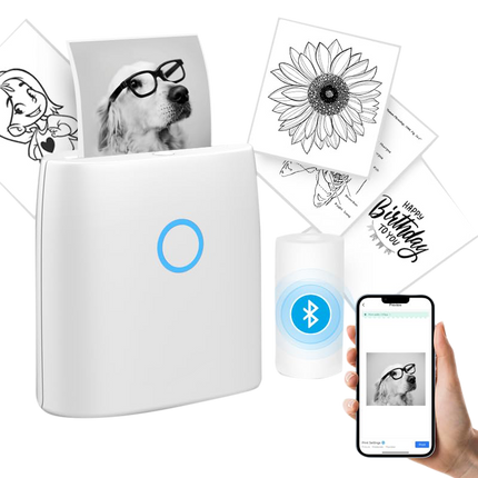 Mini Sticker Printer, Portable Thermal Printer with Bluetooth – image 13