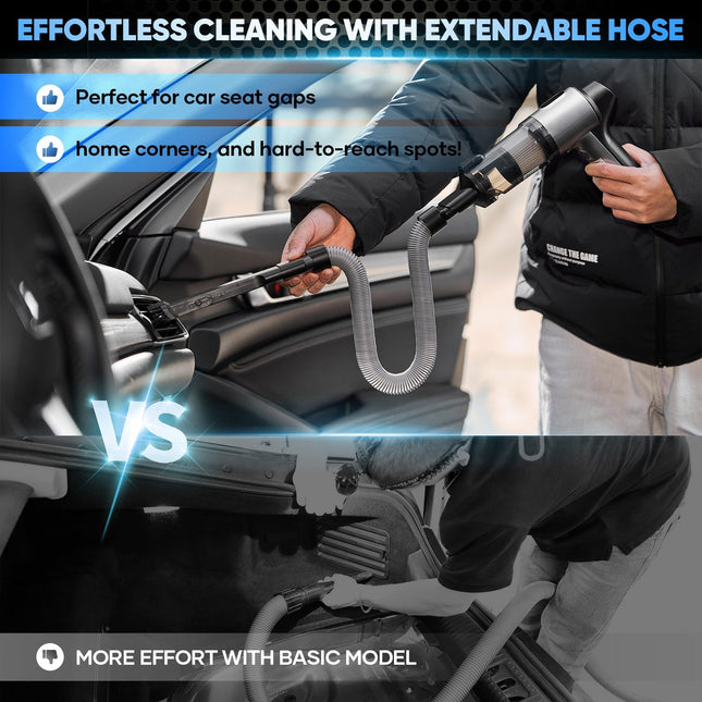 4 in 1 Handheld Car Vacuum with Touchscreen, Handheld Vacuum Cordless