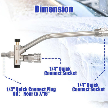Foam Cannon Pressure Washer Gun with Dual Connector, Foam Sprayer – image 8