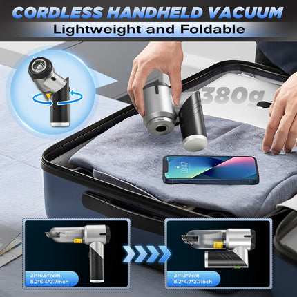 Handheld Car Vacuum with Blower and Air Pump – image 7