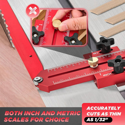 Table Saw Thin Rip Jig with Telescopic Aluminum Guide – image 7