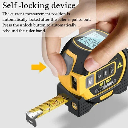 Laser Tape Measure 3 in 1, Laser Measuring Tool with Tape Measure and Cross Line Laser Level – image 4