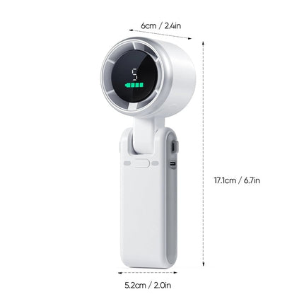 Portable Neck Fan, Battery Operated Fan Foldable for Desk and Travel