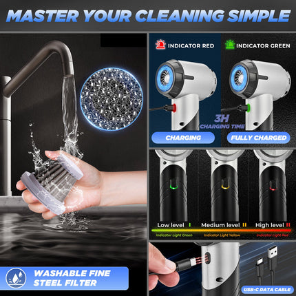 Mini Car Vacuum with HEPA Filter – image 8