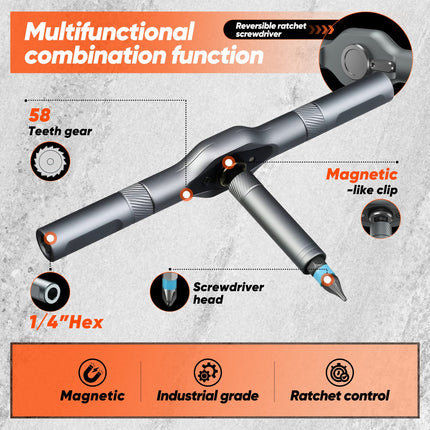 Magnetic Screwdriver Set 42 in 1, Ratcheting Screwdriver with Bit Set – image 19