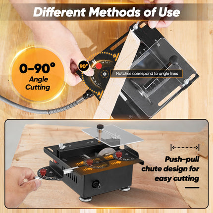 Mini Table Saw for Crafts with 7 Speeds – image 8