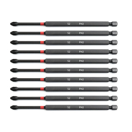 Impact Driver Bits PH2, Magnetic Phillips Screwdriver Bits 10 Pack – image 19