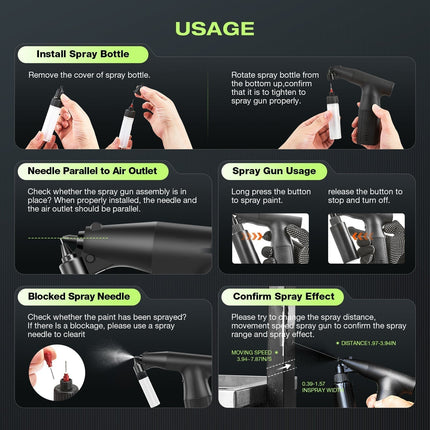 Paint Sprayer Gun Cordless, Spray Paint Gun for Cars and Furniture – image 8