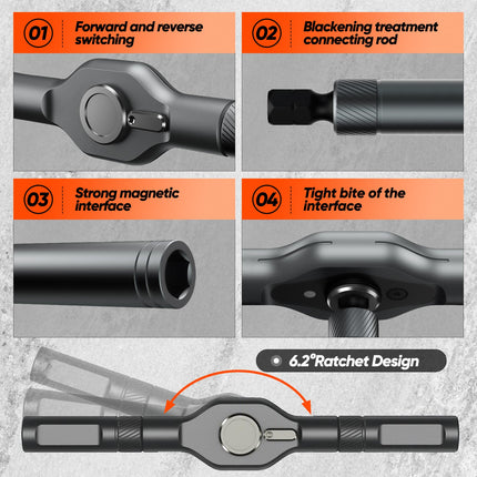Magnetic Screwdriver Set 42 in 1, Ratcheting Screwdriver with Bit Set – image 16
