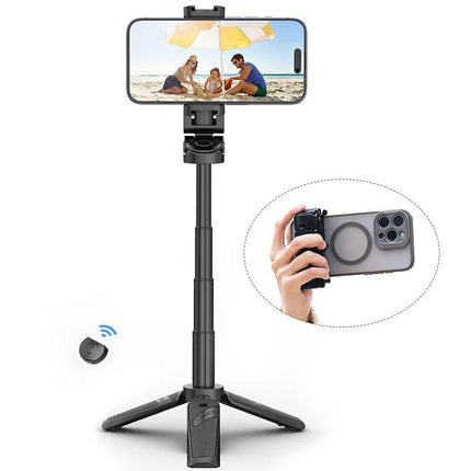 Bluetooth Selfie Stick Tripod with Remote, Phone Tripod Stand for Travel