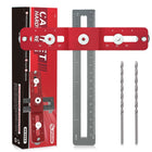 Cabinet Hardware Jig, Cabinet Handle Jig, Cabinet Pull Template for Drawer Knobs, Woodworking Jig with Drill Guide