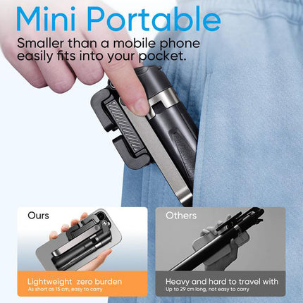 Bluetooth Selfie Stick Tripod with Remote, Phone Tripod Stand for Travel – image 6