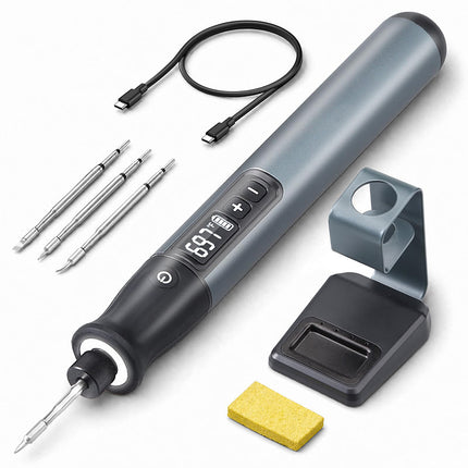 Cordless Soldering Iron with Tips, Digital Soldering Iron Kit with LED Display – image 10