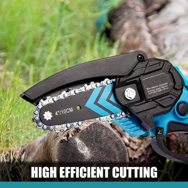 Electric Chainsaw Mini Cordless, Battery Powered Chainsaw 20V, Handheld Chainsaw for Cutting Branches, Power Tools_01