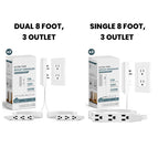 Single 8 foot + Dual 8 foot / 2 Pcs