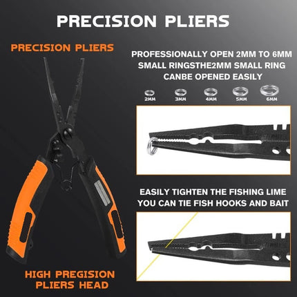 Fishing Hook Remover and Wire Cutter, Fishing Pliers Stainless Steel with Lanyard – image 9