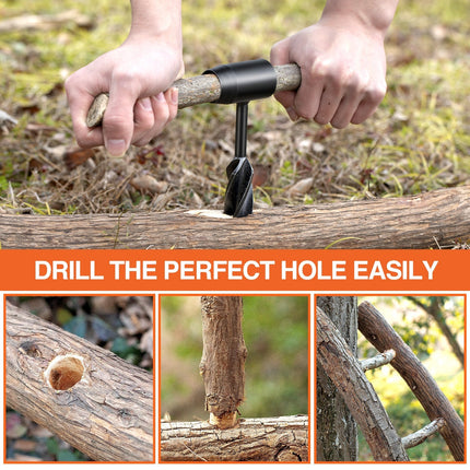 Hand Auger for Wood, Survival Gear and Bushcraft Tools for Camping – image 9