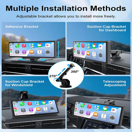 Wireless CarPlay Screen with 4K Dash Cam, Apple CarPlay Screen for Android Auto – image 8
