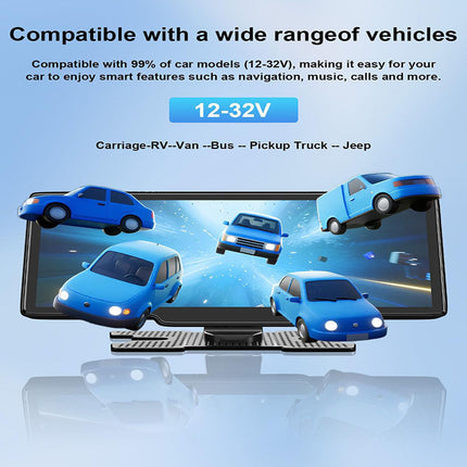 Wireless CarPlay Screen with 4K Dash Cam, Car Touch Screen Radio with Rear Camera – image 7