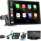 Wireless CarPlay Screen with 4K Dash Cam, Apple CarPlay Screen for Android Auto, Car Touch Screen Radio with Rear Camera