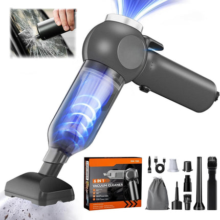 Cordless Vacuum Cleaner for Car, Handheld Car Vacuum with Air Duster and Air Pump, Mini Vacuum with HEPA Filter