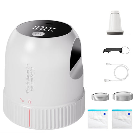 Vacuum Sealer for Mason Jars, Cordless Electric Mason Jar Sealer for Wide Mouth Jars and Vacuum Seal Bags
