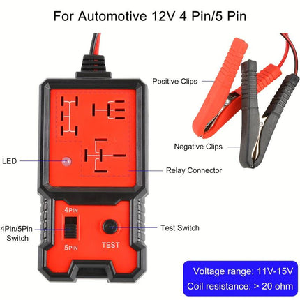 Car Battery Tester, Handheld Car Diagnostic Tool for Relays and Batteries