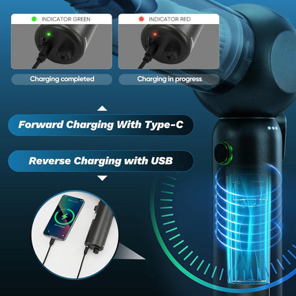 Cordless Vacuum Cleaner for Car, Handheld Car Vacuum with Air Duster and Air Pump – image 4