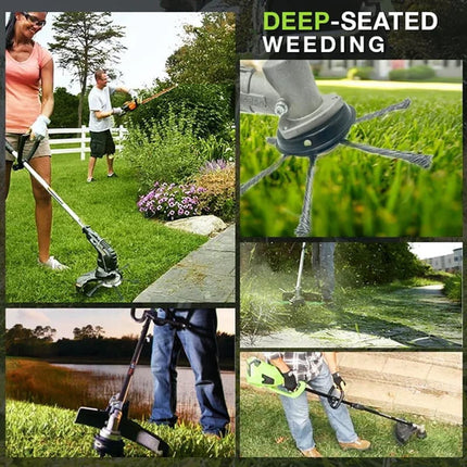 Weed Trimmer Head, Weed Wacker Blade with Steel Wire