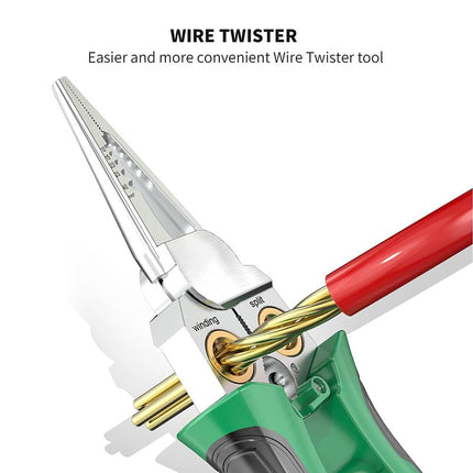 Wire Stripper Pliers with Voltage Tester, Electrician Tools – image 7