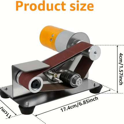 Mini Belt Sander, Electric Sander with Grinding Wheel and Buffing Wheel – image 6