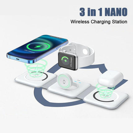 Magnetic Wireless Charger Foldable, Magnetic Phone Charger for Travel and Plane – image 9