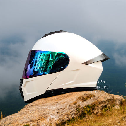 Full Face Motorcycle Helmet Modular, DOT Approved Motorcycle Helmet with Dual Lens – image 7