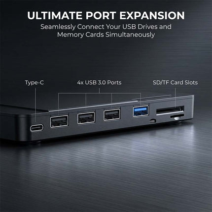External CD Drive, 8 in 1 USB C DVD Drive with SD Card Reader and USB Hub for Laptop and Mac – image 11