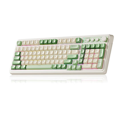 Wireless Gaming Keyboard, Typewriter Keyboard RGB Backlit