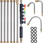 🔥10 Pcs * Pressure Washer Extension Wand + 6 Pcs * Nozzle🔥