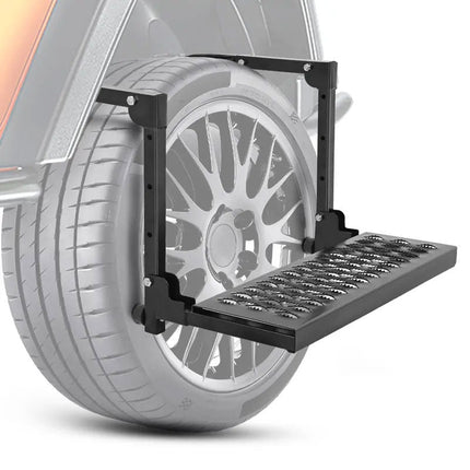 Heavy Duty Truck Tire Steps with Adjustable Height, Truck Accessories for Roof Rack Access – image 9