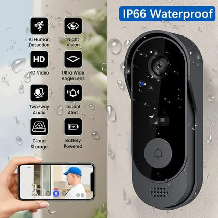 Wireless Doorbell Camera with Chime, Video Doorbell with Night Vision and Two Way Audio – image 11