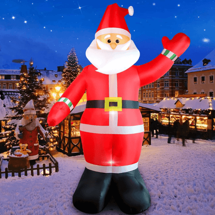 Christmas Inflatable Santa Claus 11.8 ft, Giant Xmas Inflatable with LED Lights – image 7