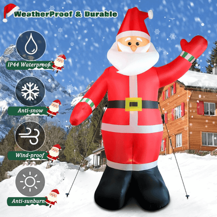 Christmas Inflatable Santa Claus 11.8 ft, Christmas Blow Up Decoration for Yard – image 5