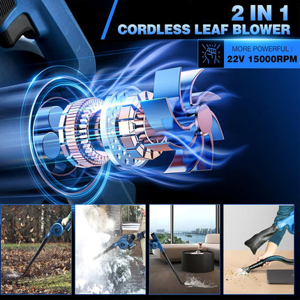 Cordless Leaf Blower with Battery and Charger, Electric Leaf Blower Cordless – image 7