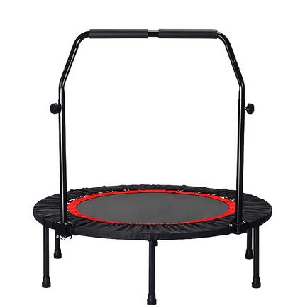 Rebounder Trampoline, Foldable Mini Trampoline for Adults, Indoor Trampoline for Low Impact Cardio, Home Gym Equipment