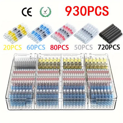 Heat Shrink Butt Connectors 930 Pieces, Waterproof Wire Splice Connectors – image 11