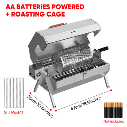 Portable Electric BBQ Grill with Rotisserie, Tabletop Electric Grill – image 11
